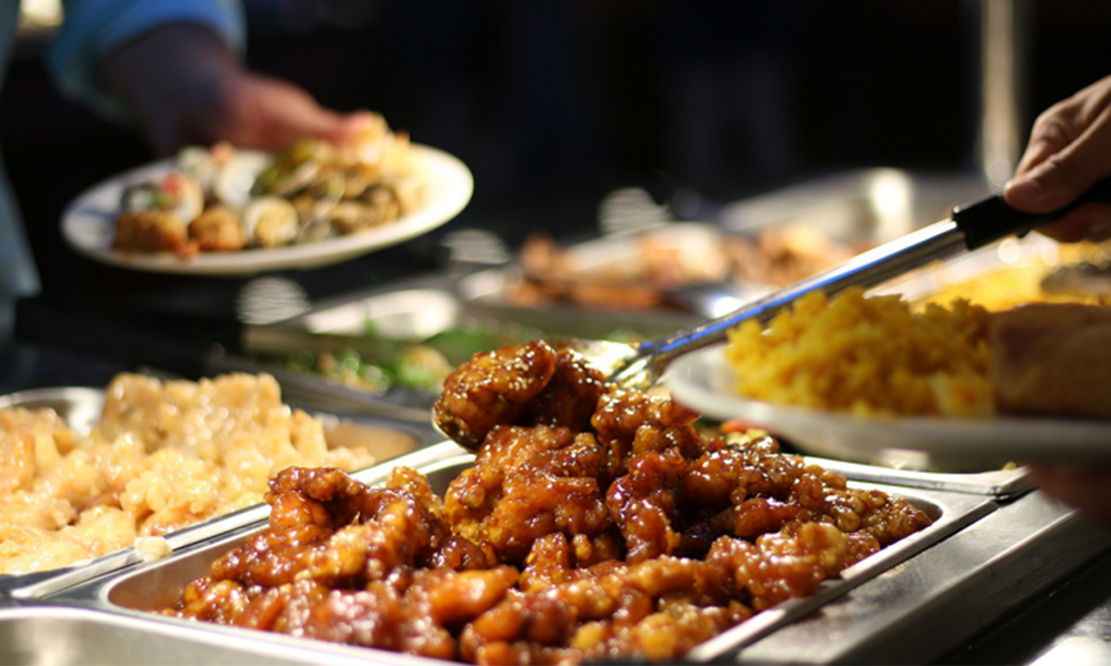 Crispy chicken in glossy sweet-sour sauce at Kingdom Buffet, a Buffet Restaurant in Newington Crispy chicken in glossy sweet-sour sauce at Kingdom Buffet, a Buffet Restaurant in Newington