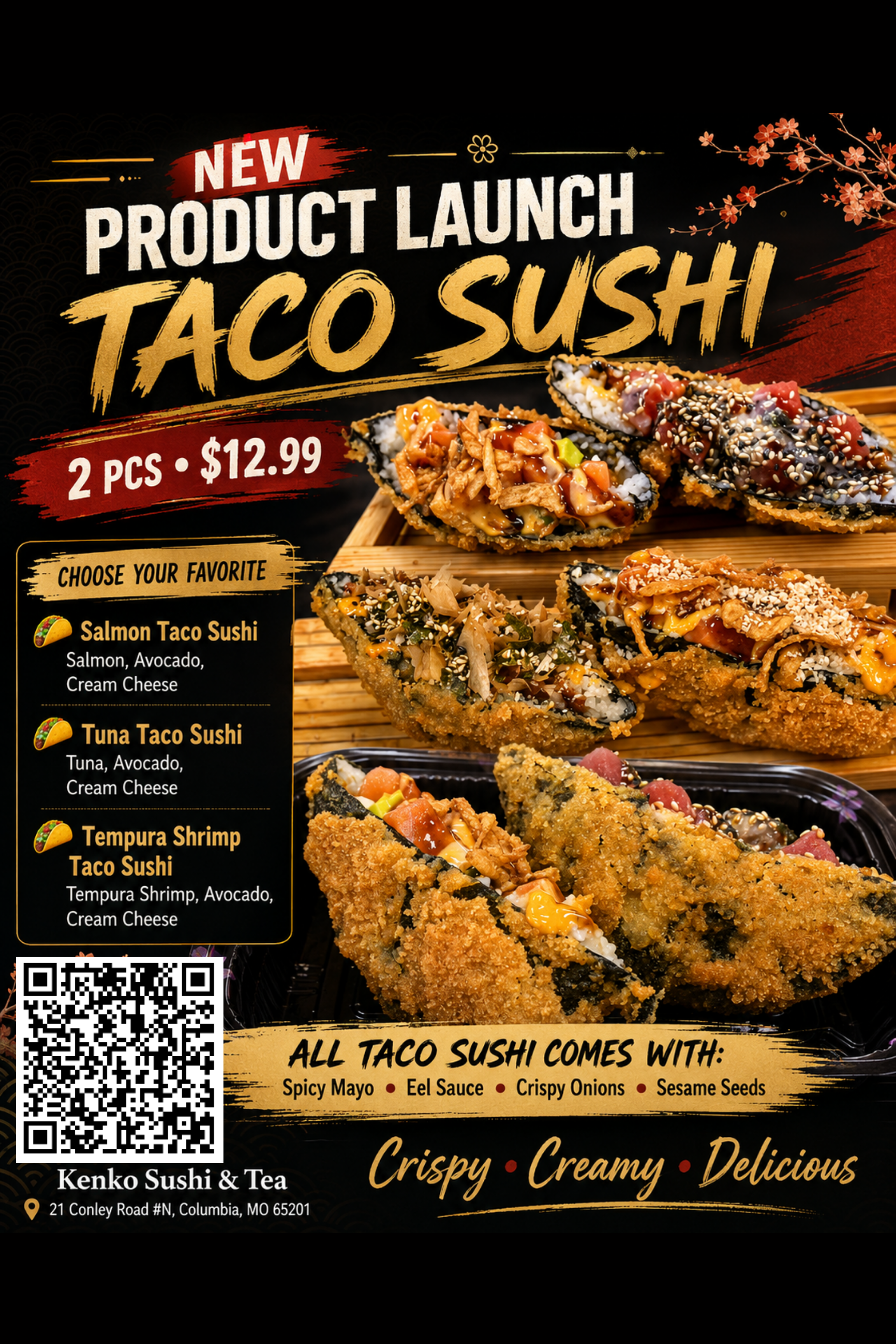 Taco Sushi promotional poster: 