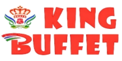Official red and colorful logo for King Buffet at King Buffet, a Buffet Restaurant in Westminster.