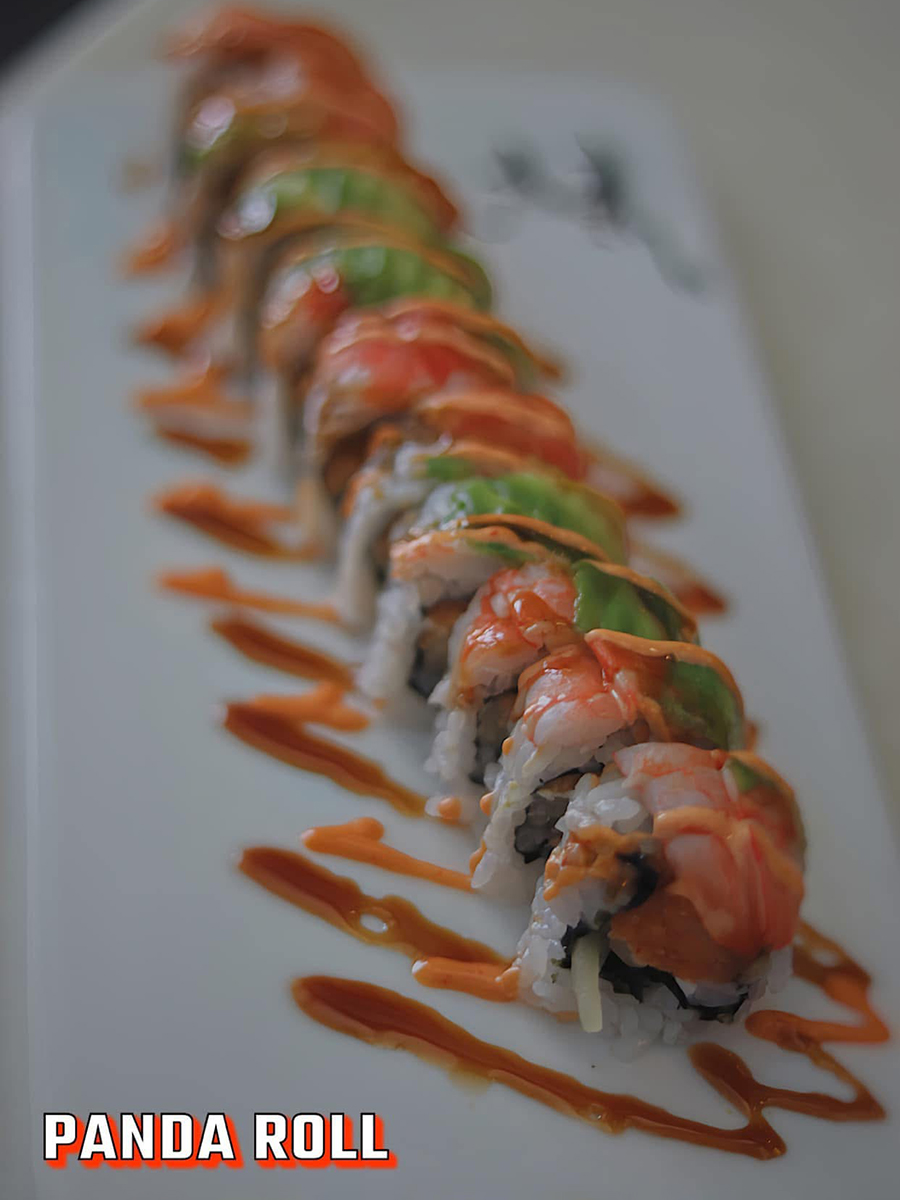 Panda roll with shrimp and avocado at Kings Sushi, a Japanese Restaurant in North Myrtle Beach