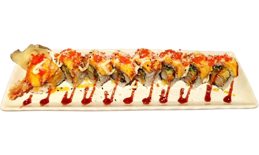 Hawaii Roll with tropical - inspired fillings at Kings Sushi, a Japanese Restaurant in Buford