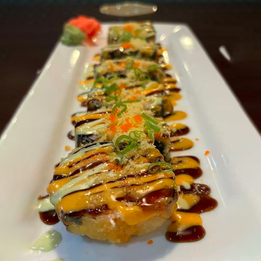 Las Vegas Roll sushi served at Kirin Ramen Sushi and Asian Cuisine restaurant in Yukon.