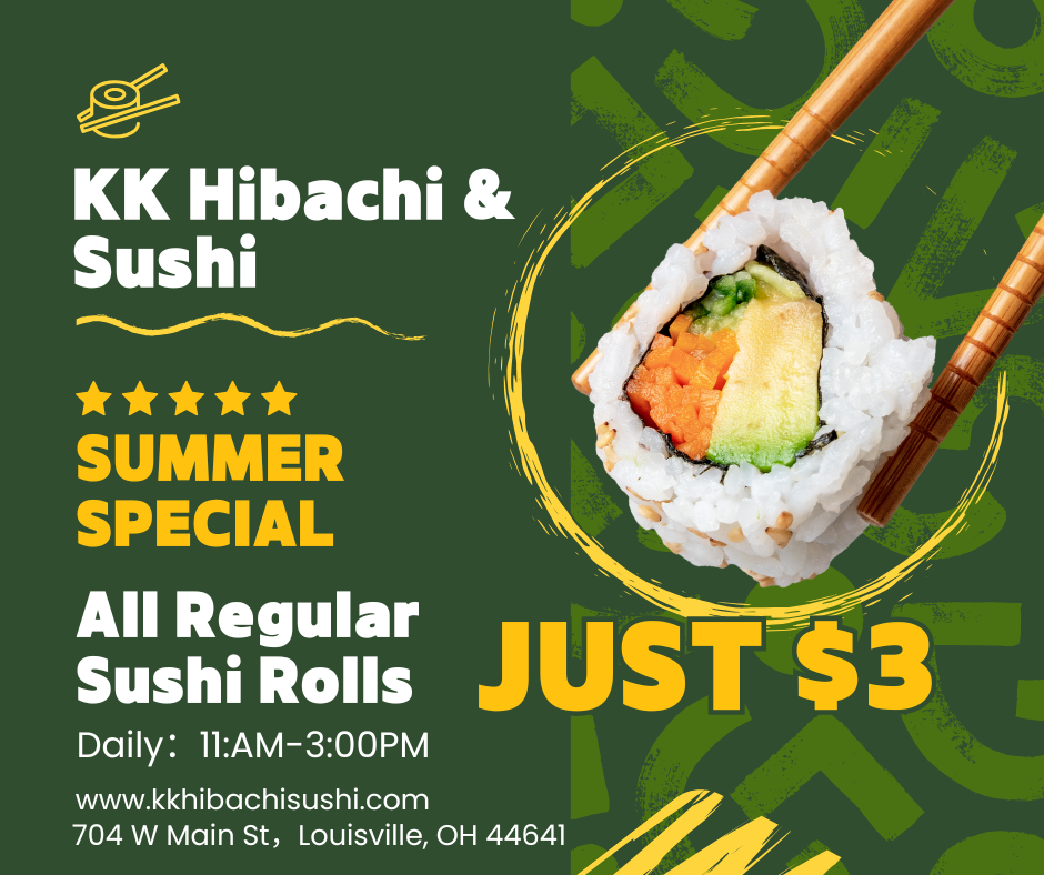 Summer Sushi Special Offer Notice