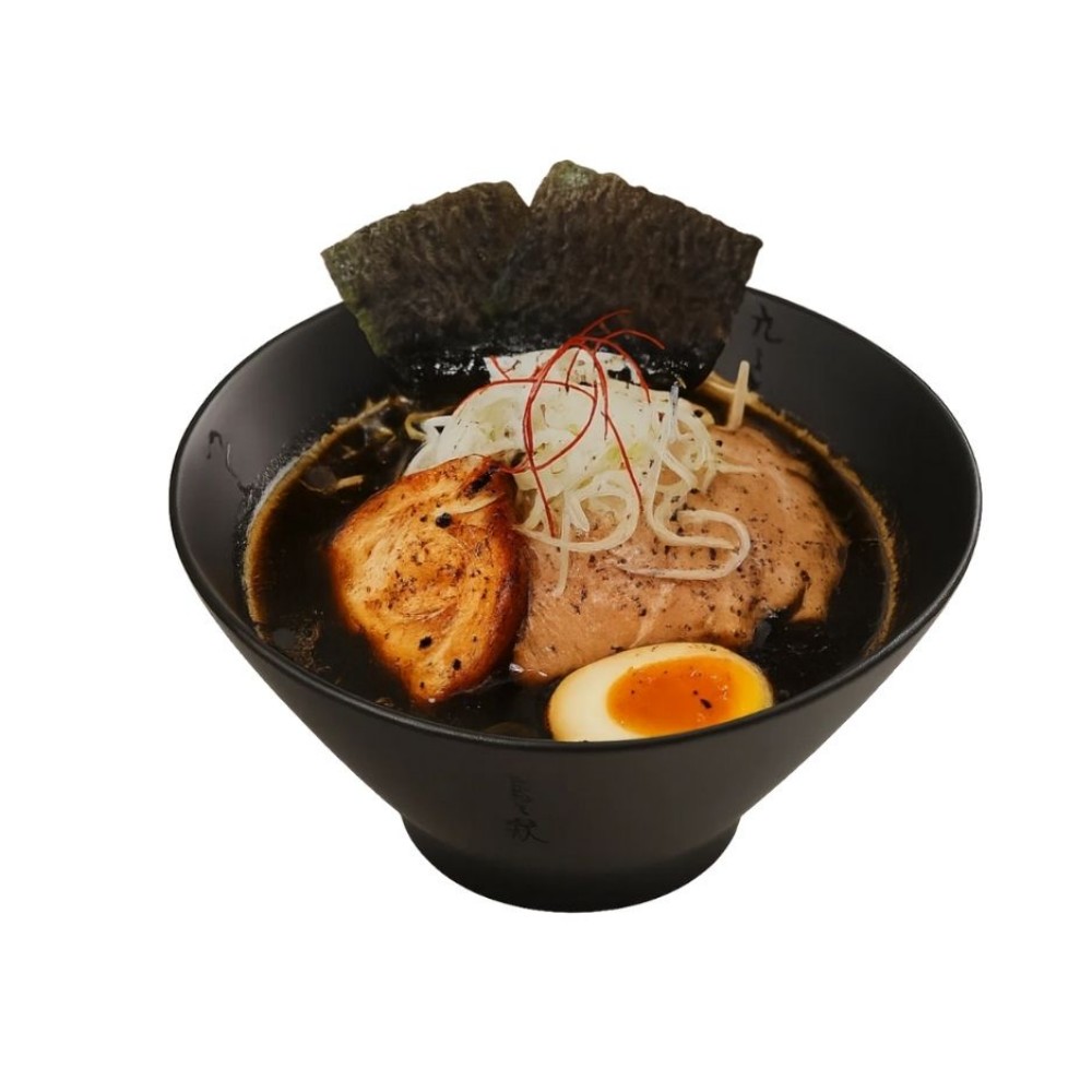 Kobe-Ramen-Pho-&-Poke-Asian-Fusion-Restaurant-Dark-Shoyu-Ramen-Bloomington Dark soy sauce ramen at Kobe Ramen Pho & Poke, a Asian Fusion Restaurant in Bloomington