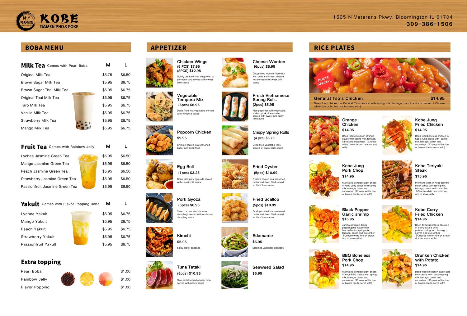 Restaurant menu 2
