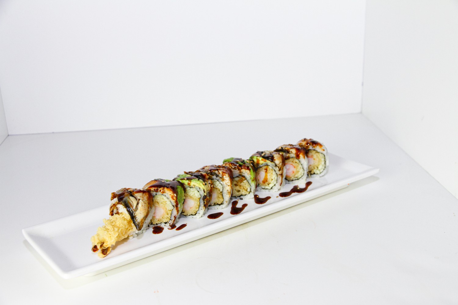 Dragon Roll at Kobe Japanese Steakhouse, a Japanese restaurant in Algonquin