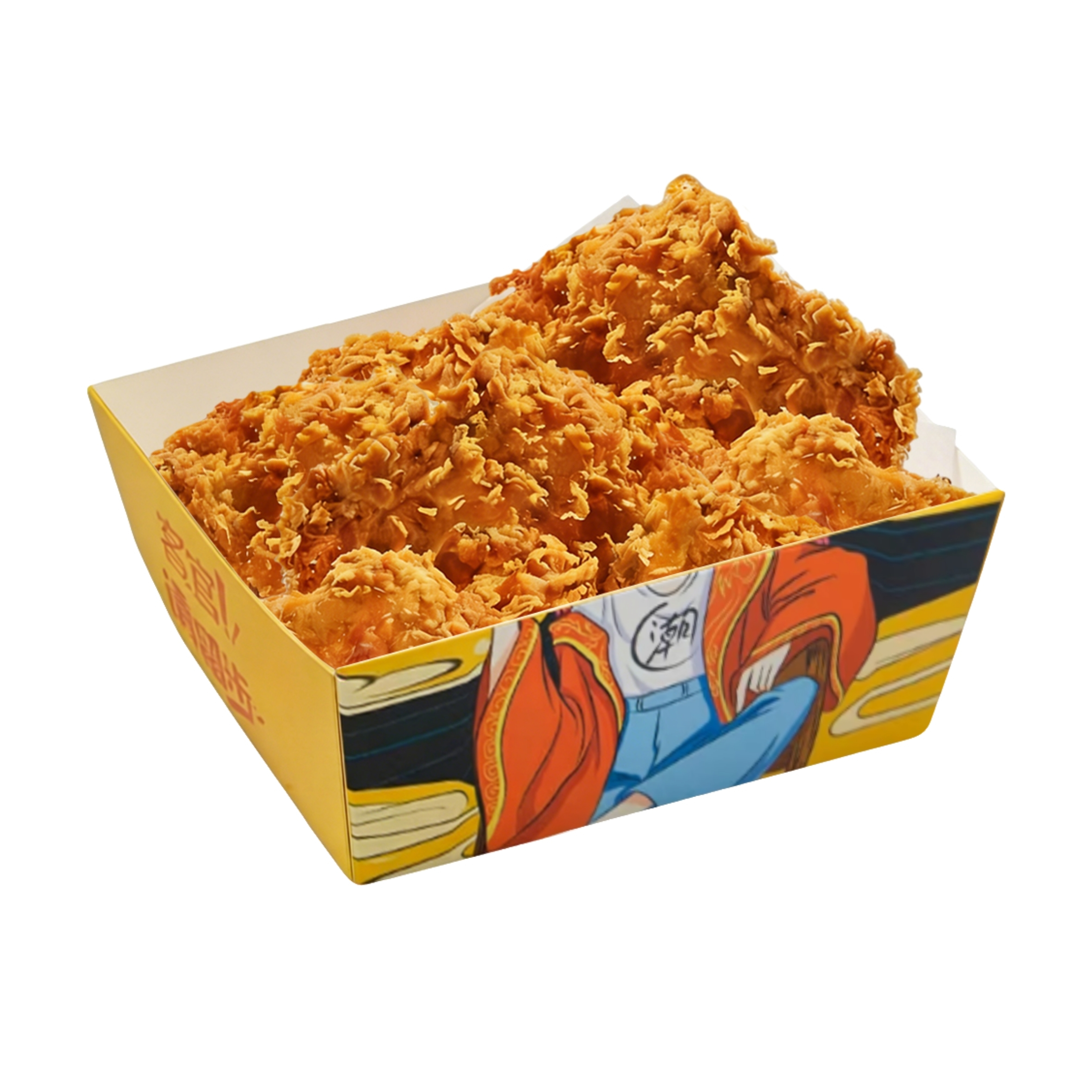 Crispy golden fried chicken pieces at KOBI‑EON Chicken, a Asian Restaurant in Normal