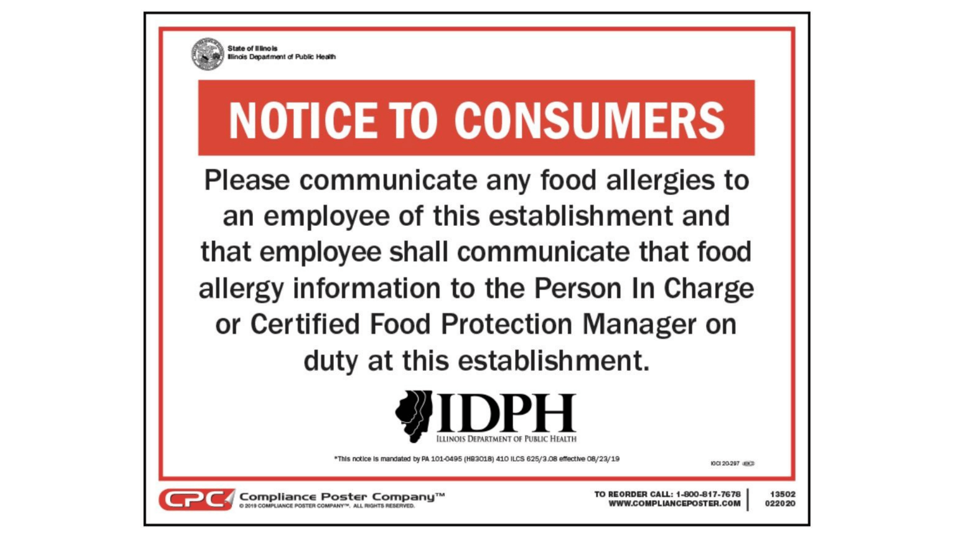 Restaurant Event Notice