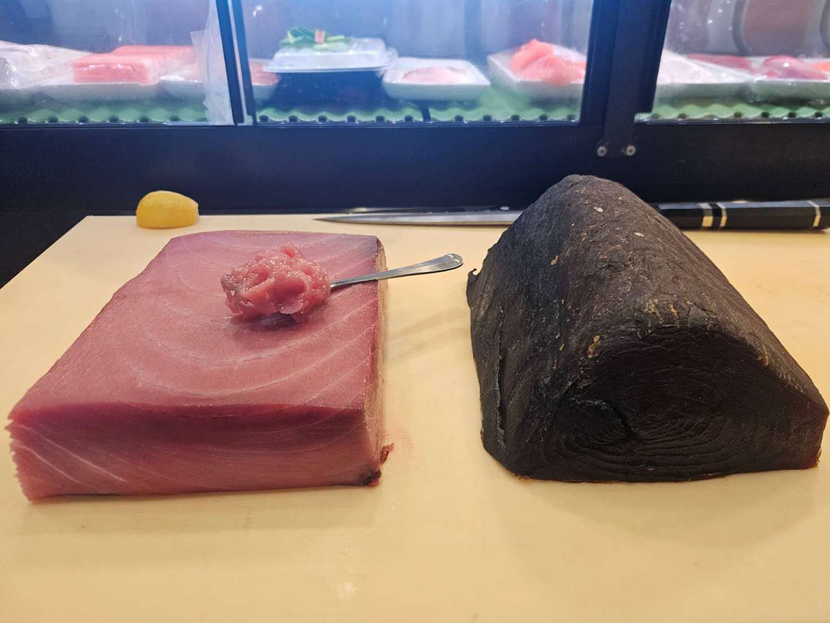 Premium tuna cuts prepared at KoBu, a Japanese Sushi & Omakase Restaurant in Jacksonville
