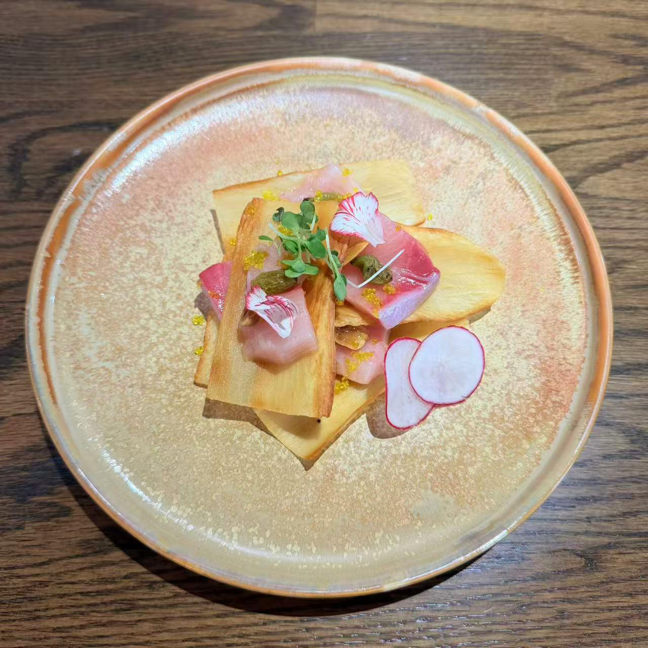 Fish & Crisp Appetizer at KOJO Asian Fusion，a Asian Fusion Restaurant in Franklin