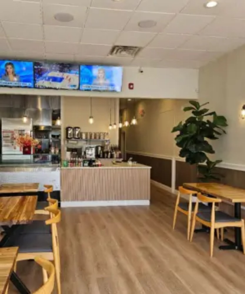 Bright cozy restaurant front dining interior at KOKORO House Of Ramen, a Ramen Restaurant in Glen Rock