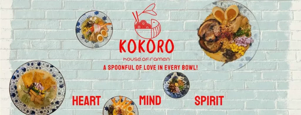 Ramen assortment brand promotional banner at KOKORO House Of Ramen, a Ramen Restaurant in Glen Rock