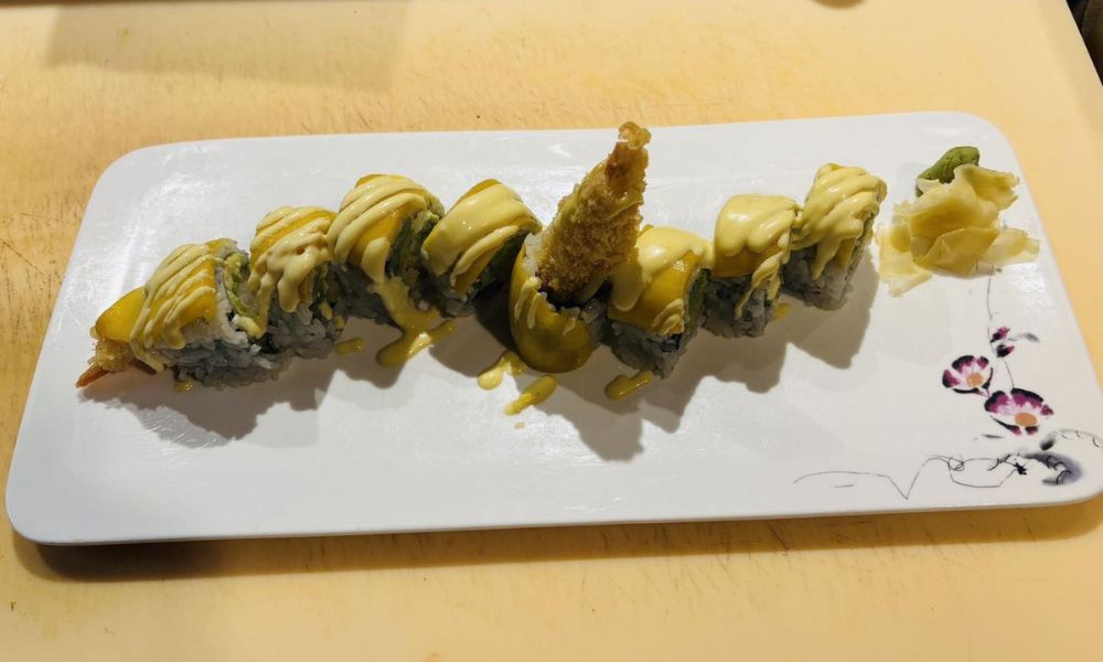 Sunshine Roll at Koto Japanese Steakhouse, a Japanese restaurant in Fort Wayne