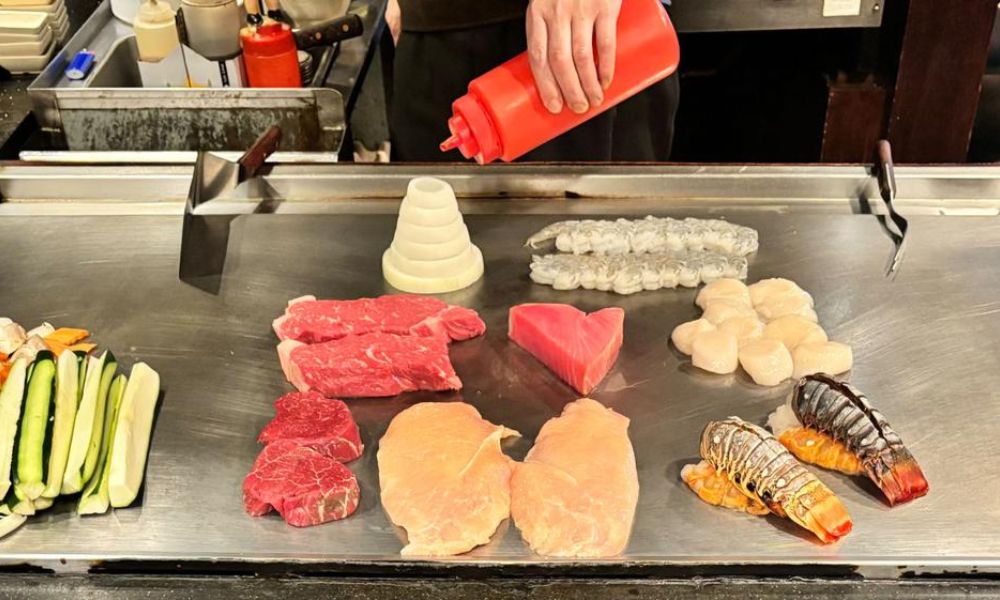 Teppanyaki at Koto Japanese Steakhouse, a Japanese restaurant in Fort Wayne