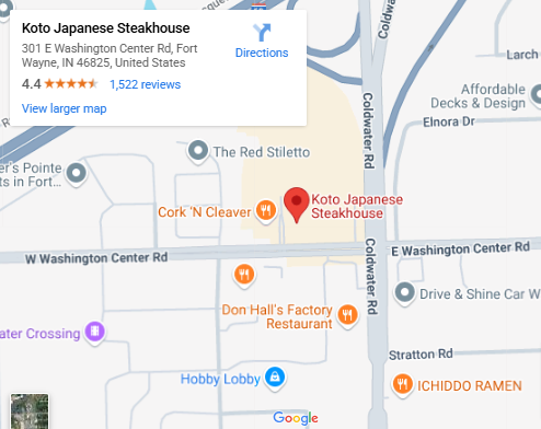 Location, 301 E Washington Center Rd, Fort Wayne, IN 46825, United States