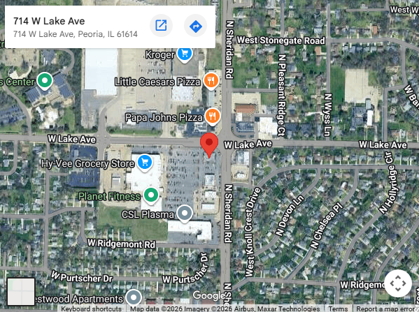 Location,714 W Lake Ave, Peoria, IL 61614
