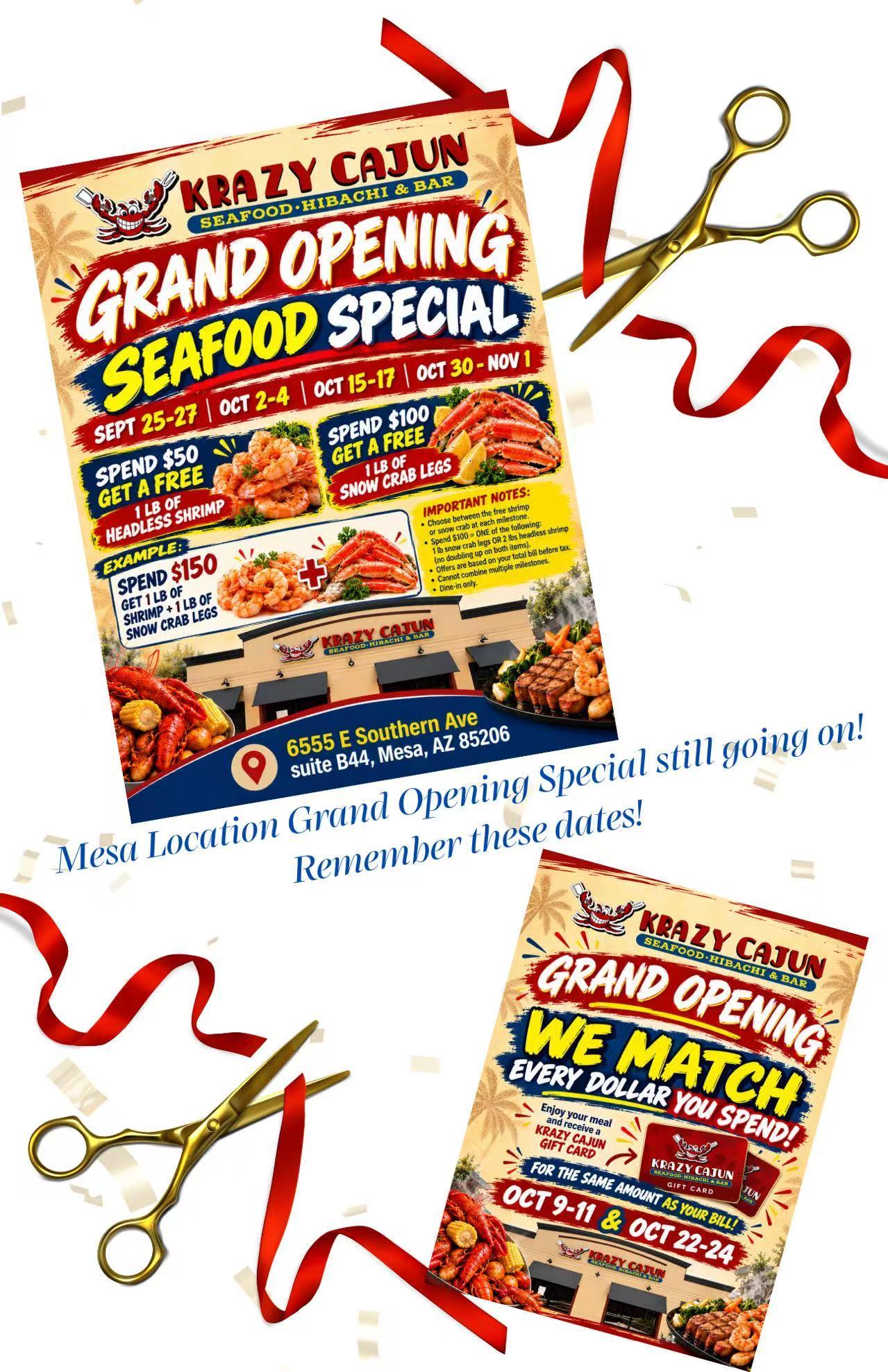 Crab N Go seafood platter promo - 10% off online orders $45+ at Liverpool, NY location.