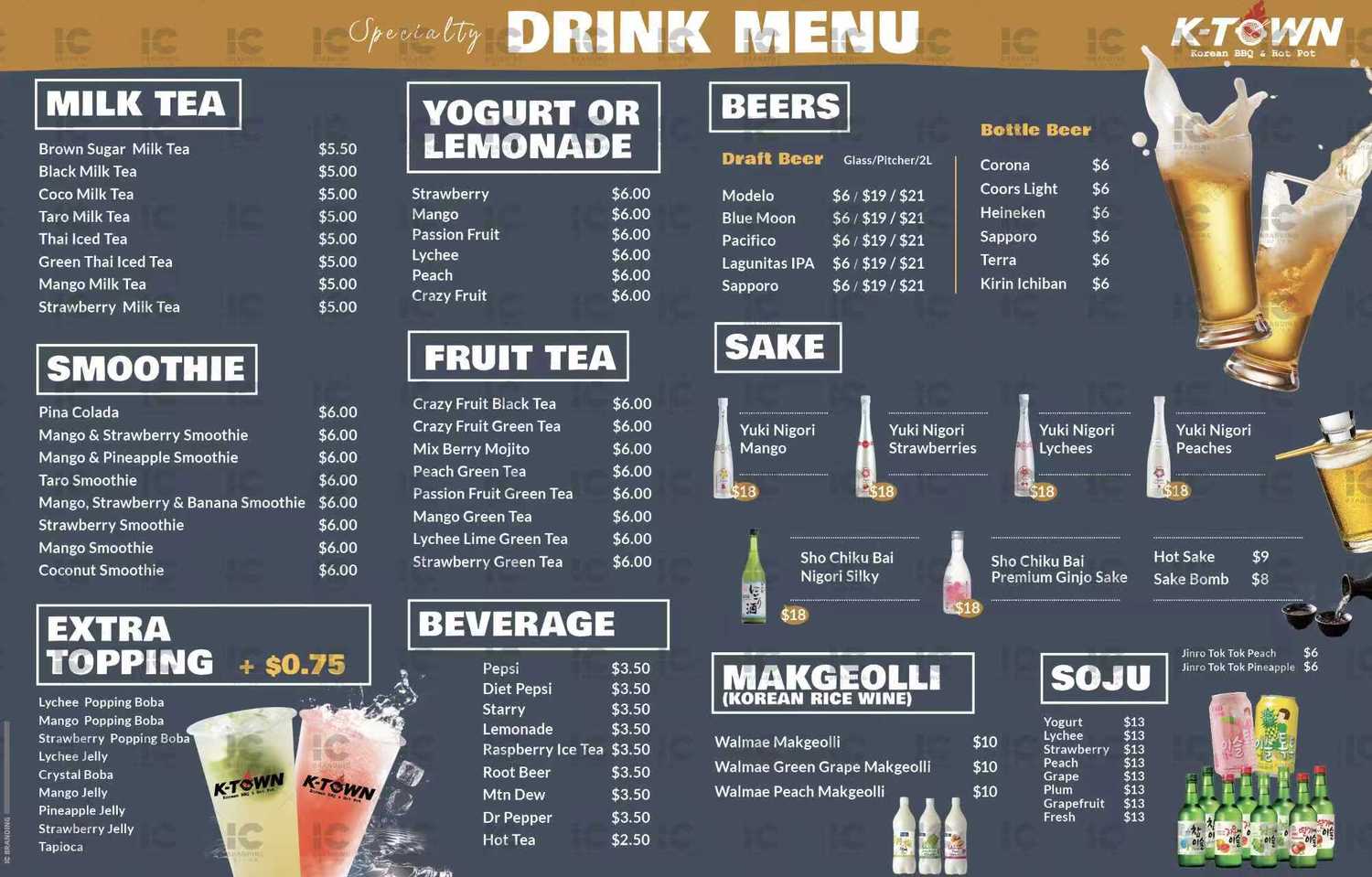 Menu - K-Town