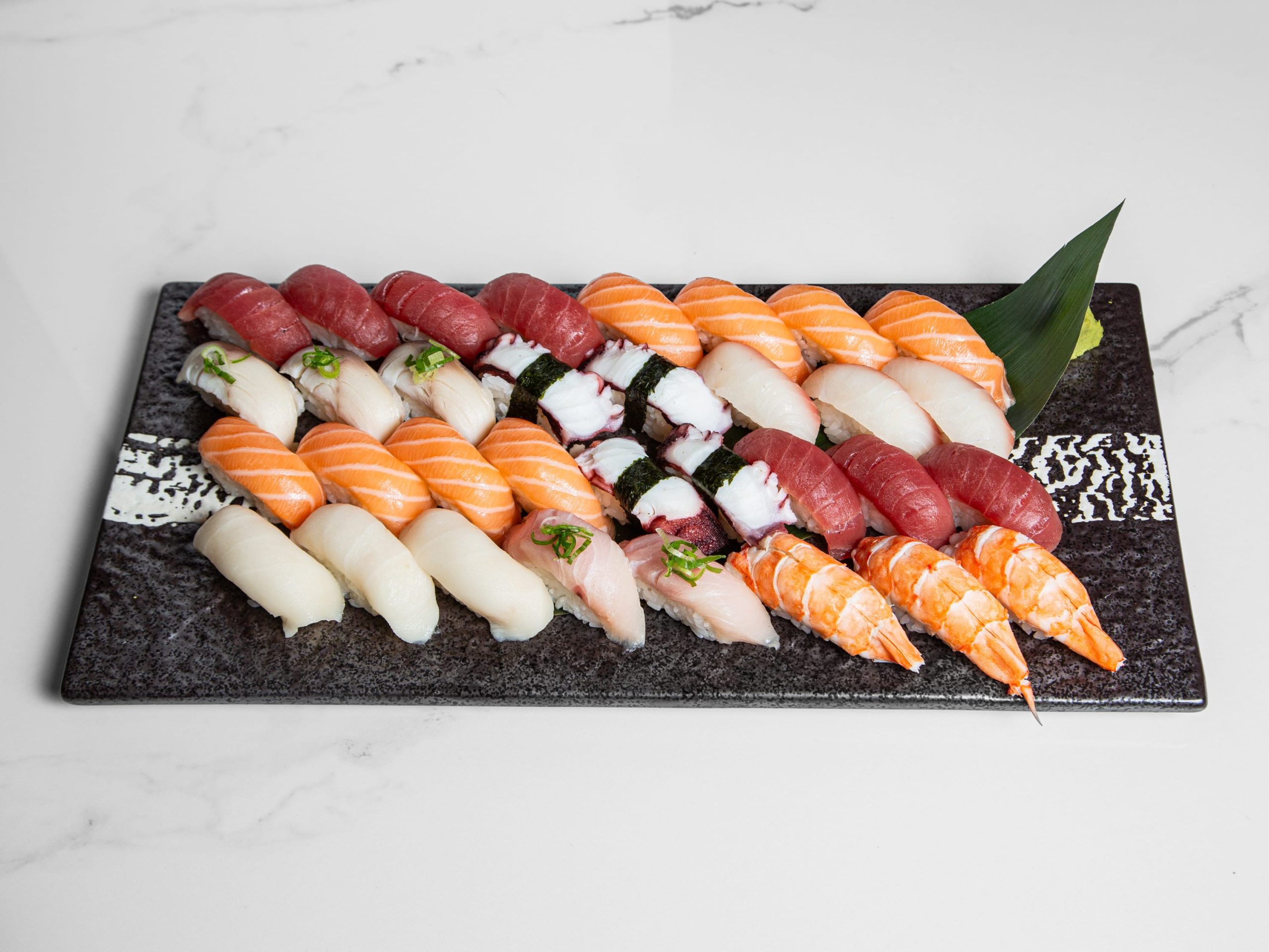 Assorted nigiri sushi platter at Kuchi, a Buffet Restaurant in Tampa
