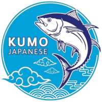 Kumo Japanese Restaurant logo with a tuna fish design