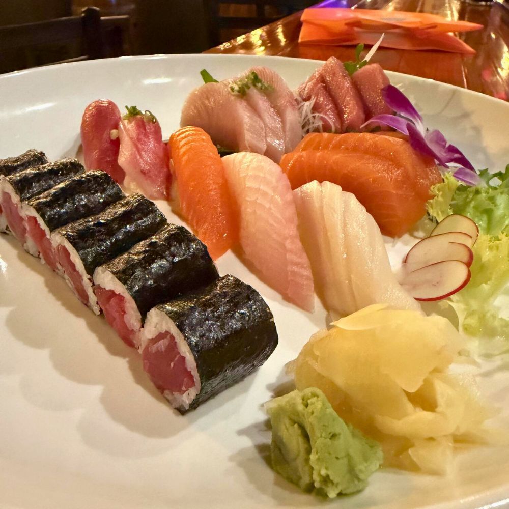 Assorted sushi including rolls and sashimi at Kumo, a Japanese Restaurant in Schererville