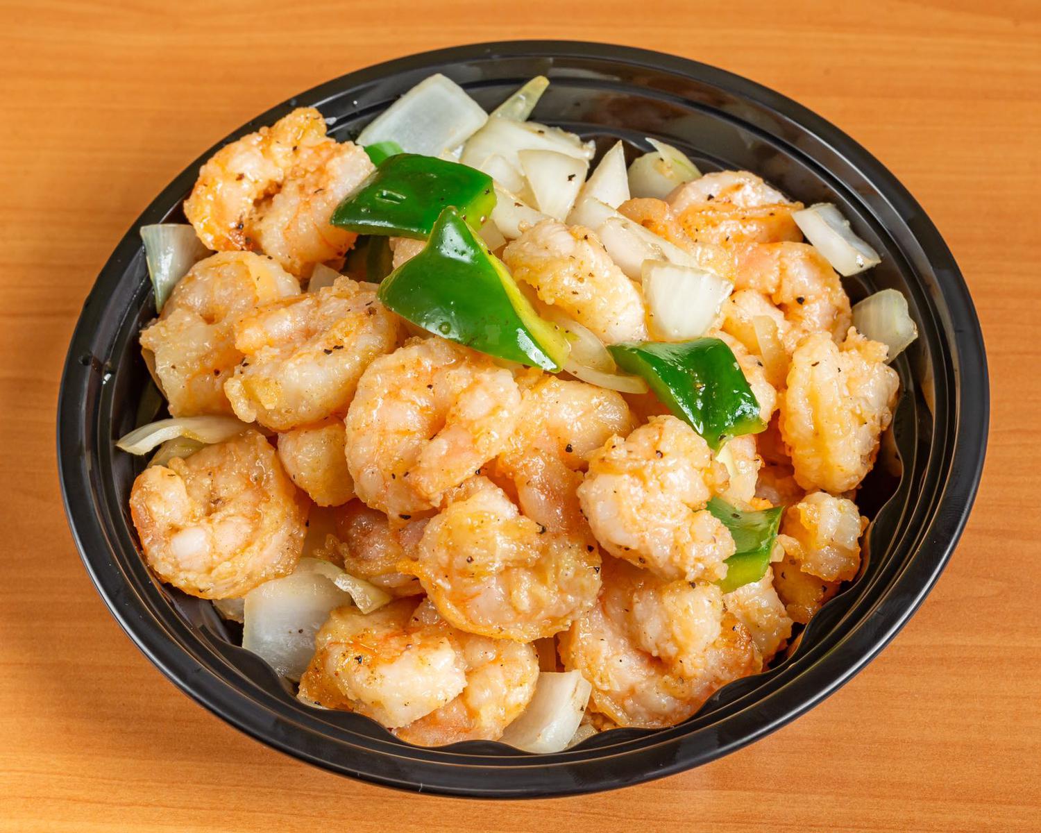 Kungfu-Rice-Asian-Restaurant-Shrimp-with-Green-Peppers-and-Onions-Houston Shrimp with Green Peppers and Onions at Kungfu Rice,a Asian Restaurant in Houston