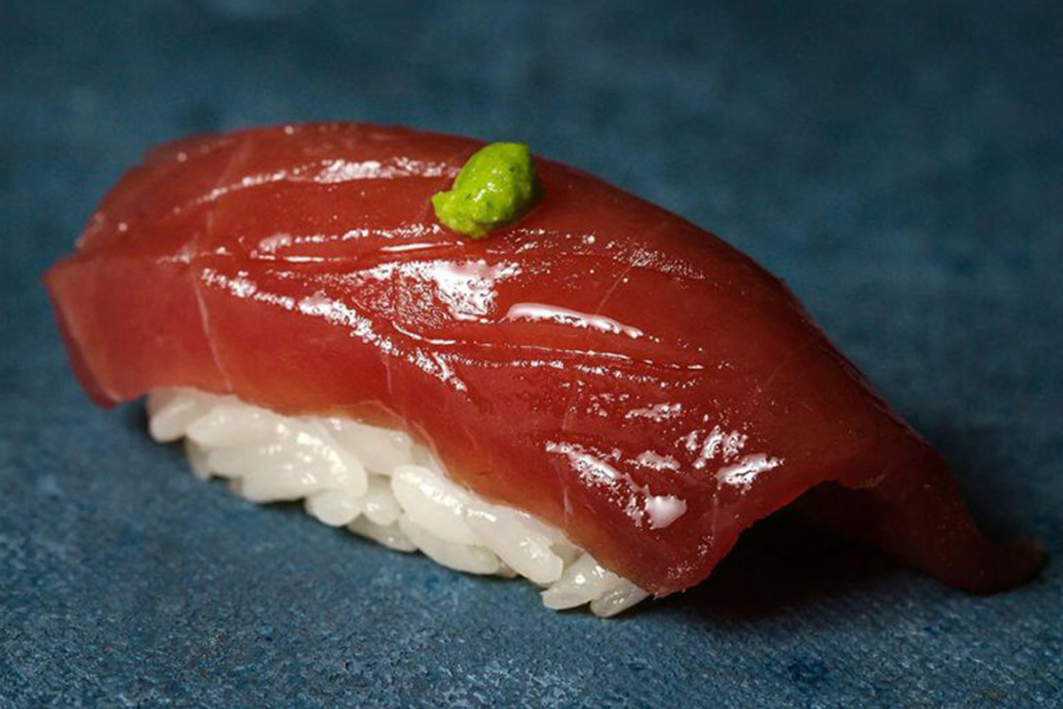 Tuna nigiri sushi with Wasabi at Kyo Sushi, a Japanese Restaurant in Redlands