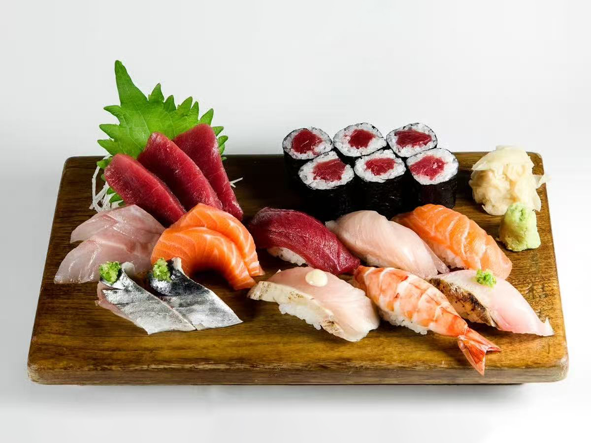 Assorted sushi platter at Kyoto Japanese Steak House，a Japanese Restaurant in Sulphur