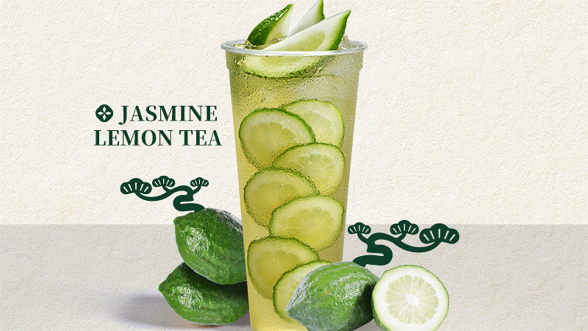 Jasmine Lemon Tea at Laankee, a Bubble tea store in Jersey City