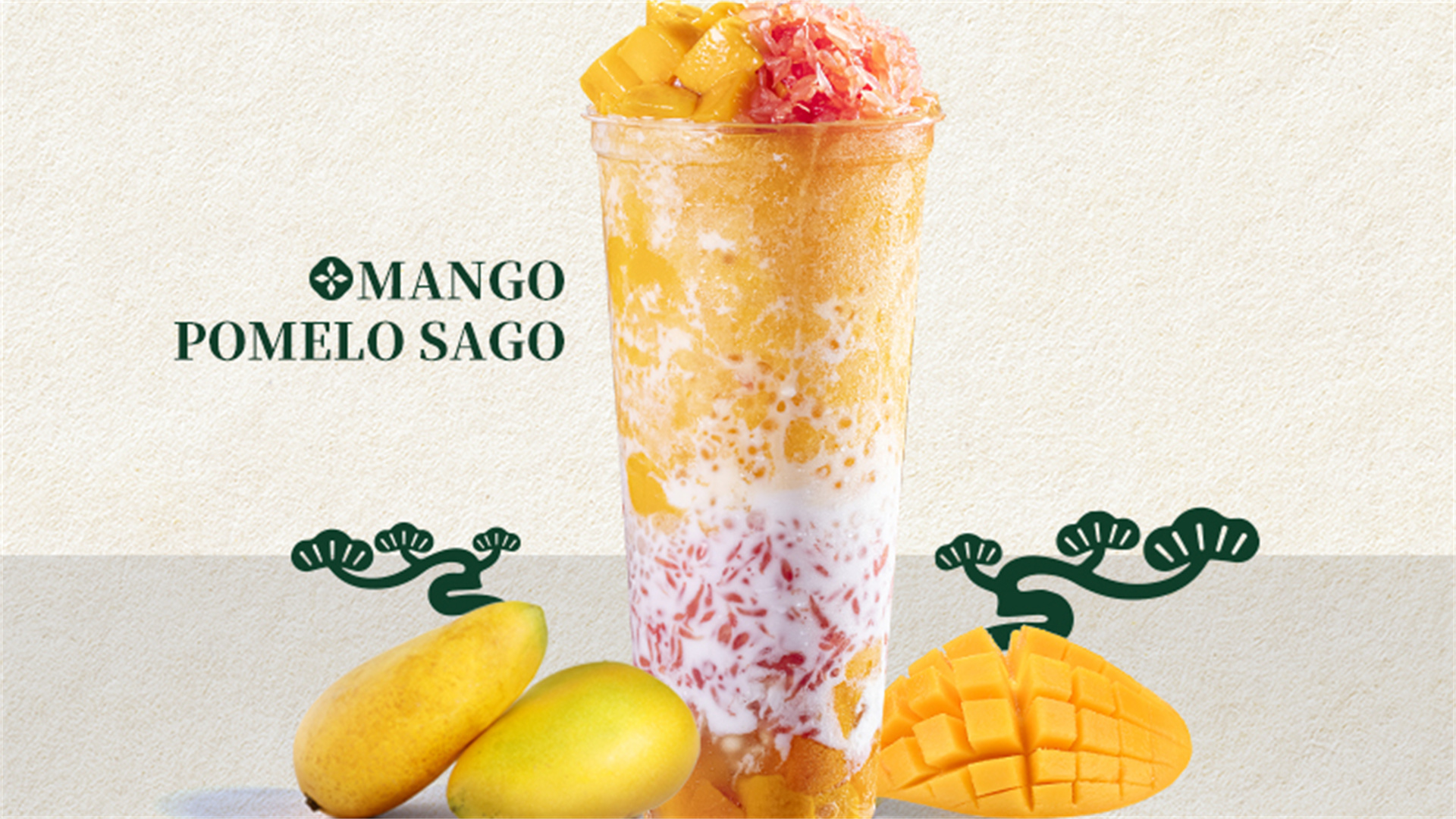 Mango Pomelo Sago at Laankee, a Bubble tea store in Jersey City