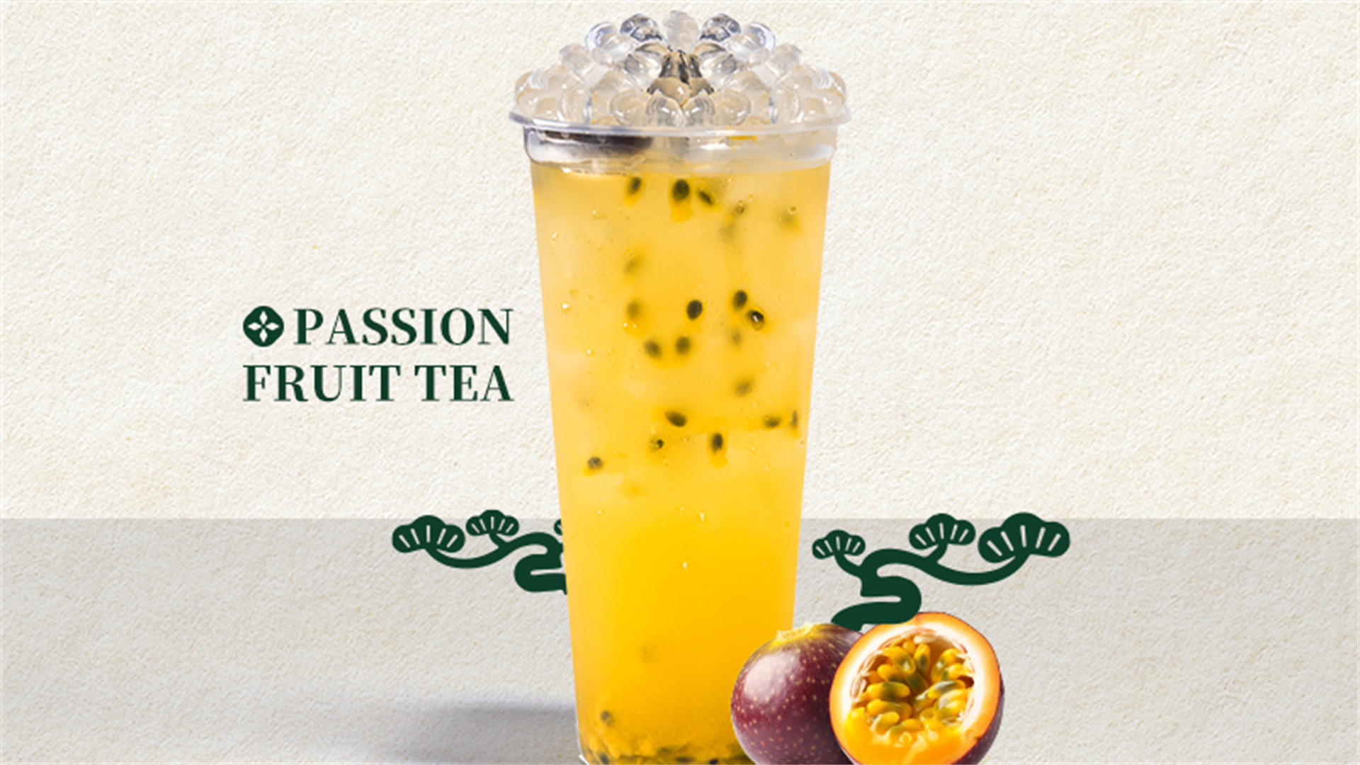 Passion Fruit Tea at Laankee, a Bubble tea store in Jersey City