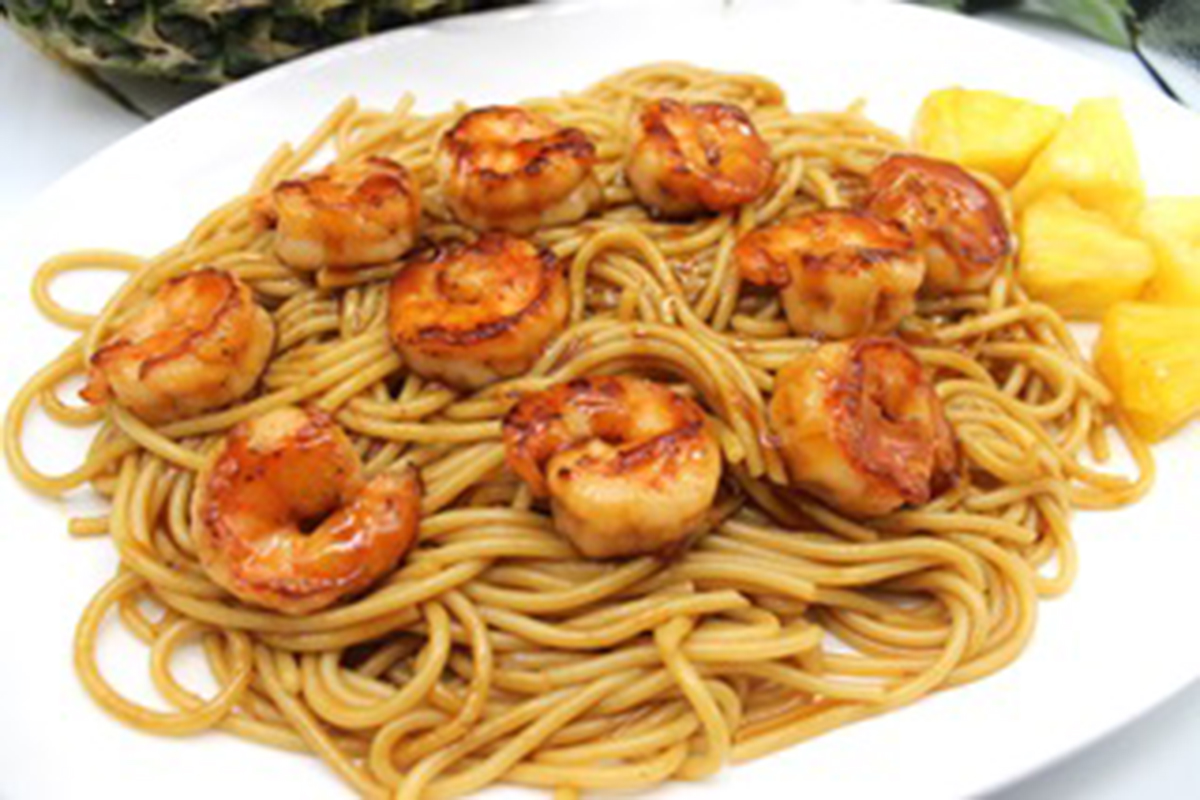 Shrimp Noodle at Hawaii Grill，a Hawaiian Restaurant in Lafayette