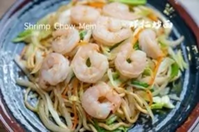 Shrimp-Chow-Mein at LA Kungfu Noodle, a Noodle Restaurant in Claremont