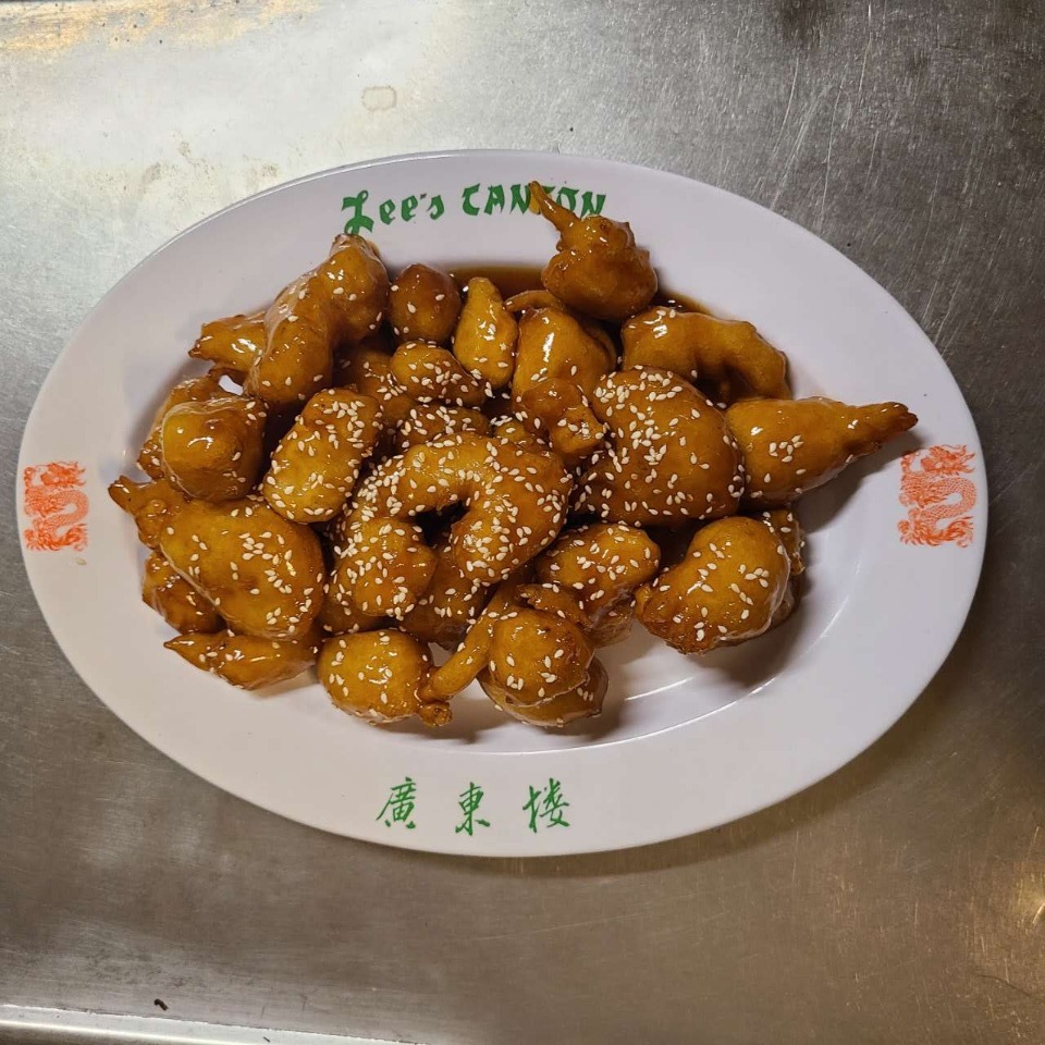 Lee's-Canton-Chinese-Restaurant-Sesame-Chicken-Yuba-City Sesame Chicken at Lee's Canton Chinese Restaurant, a Chinese restaurant in Yuba City