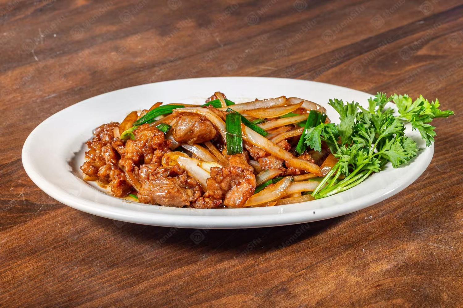 Mongolian Beef at Lee’s Hunan, Chinese Restaurant in Aberdeen