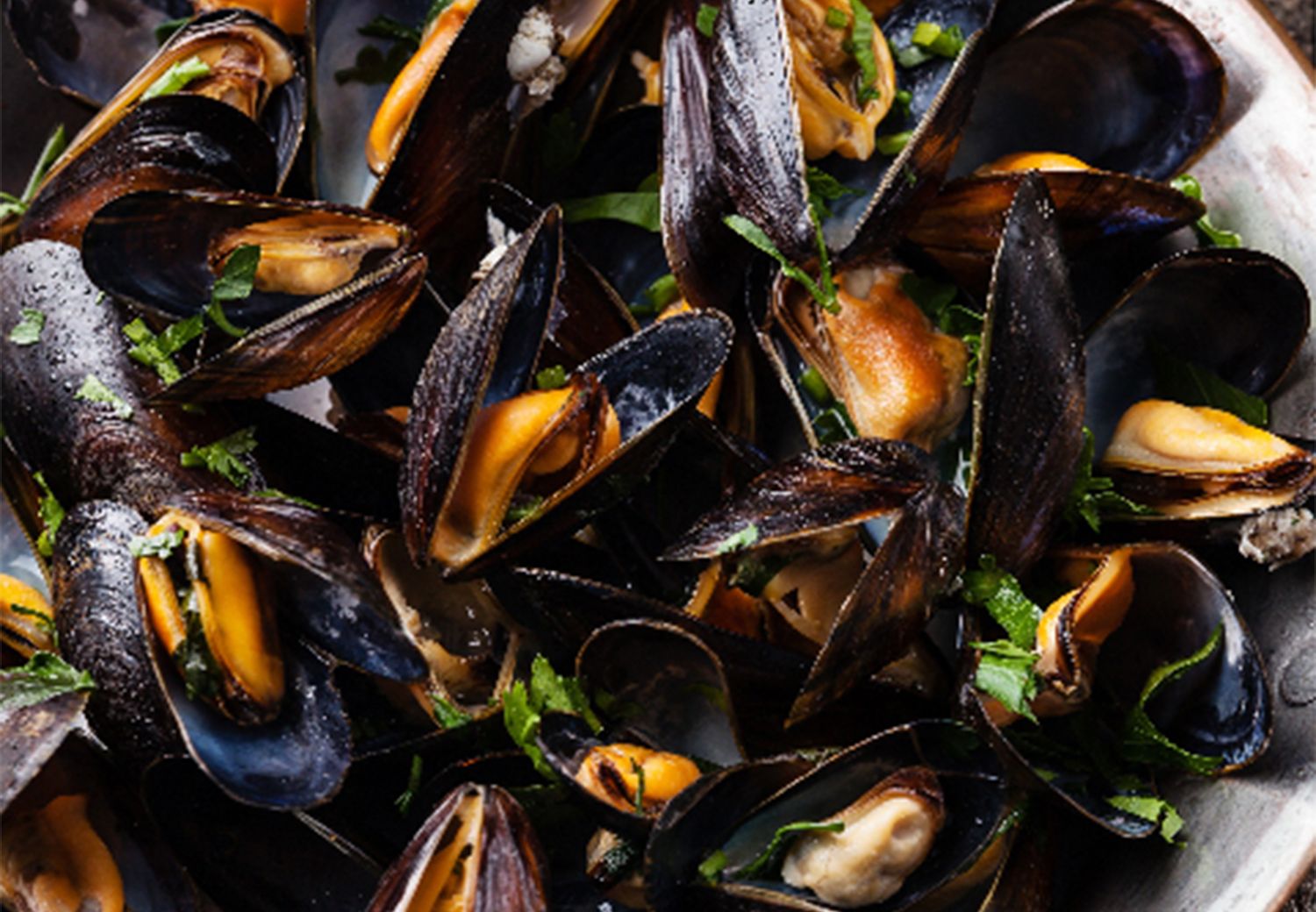 Mussels served at Lee’s Seafood Boil, a seafood restaurant in Solon.