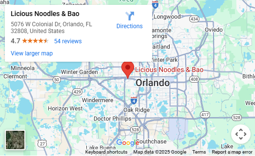 location:Licious Noodles & Bao 地址：5076 W Colonial Dr