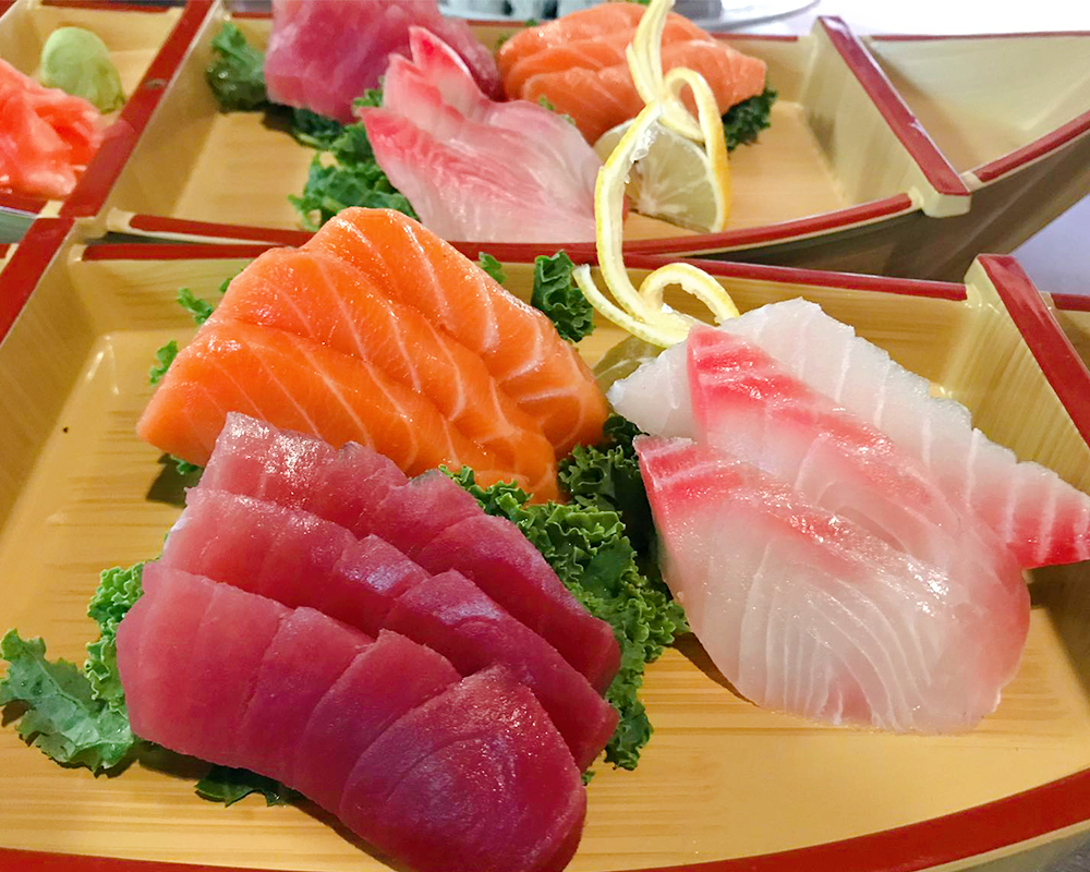 Assorted Sashimi Platter - Fresh sashimi slices of tuna, salmon & more at Little Tokyo (Madison), a Japanese Restaurant in Madison
