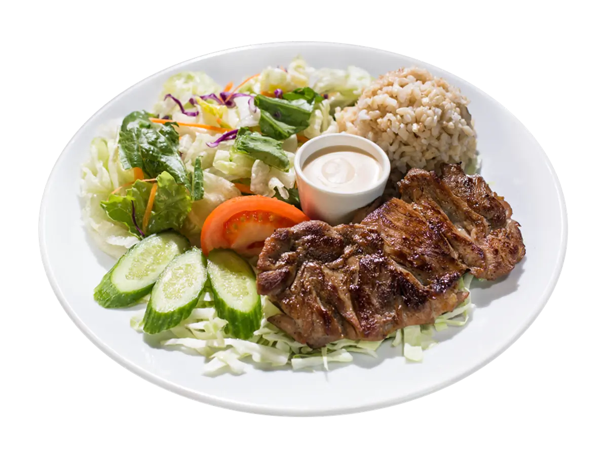 Grilled Steak Plate at L&L Hawaiian barbecue, Hawaiian Restaurant in Honolulu