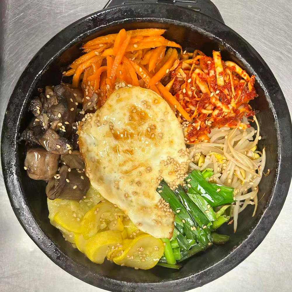 Bibimbap served at Lotte Bunsik, a casual Korean restaurant in Edison.