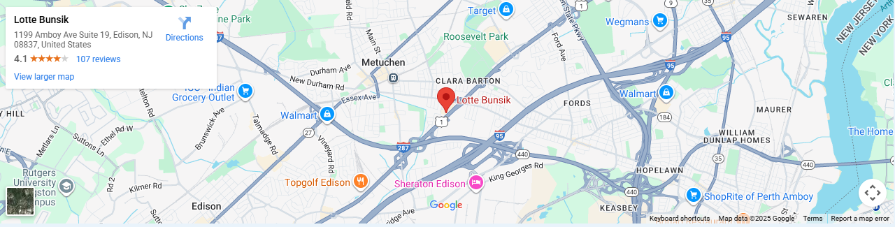 Location 1199 Amboy Ave Suite 19, Edison, NJ 08837, United States