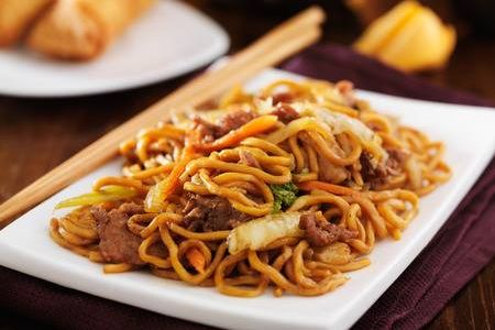 Beef Lo Mein at Lotus Restaurant Chinese Restaurant in Auburn