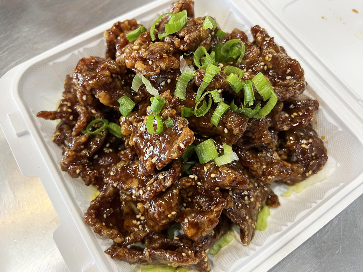 Sesame beef at Lucki Panda，a Chinese Restaurant in Henderson