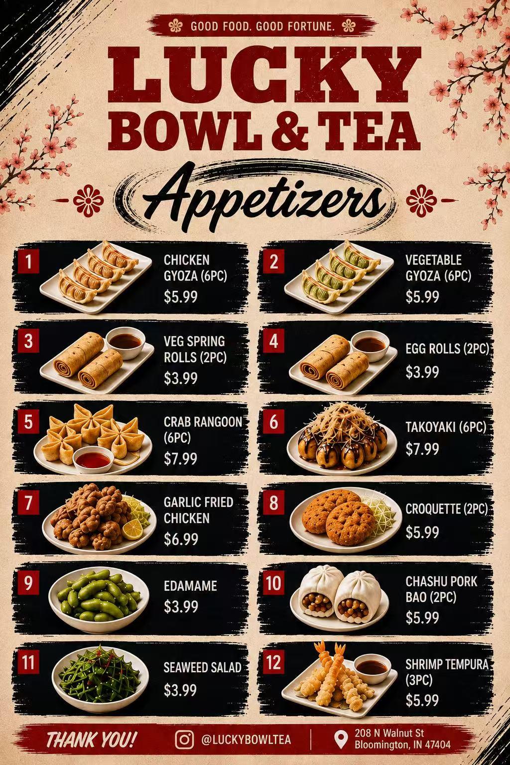 Restaurant menu 1, detailed description provided below