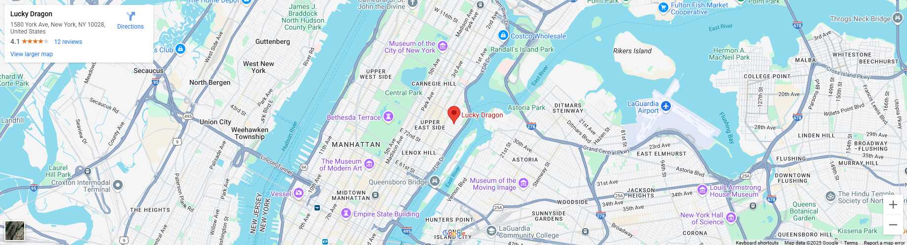 Location 1580 York Ave, New York, NY 10028