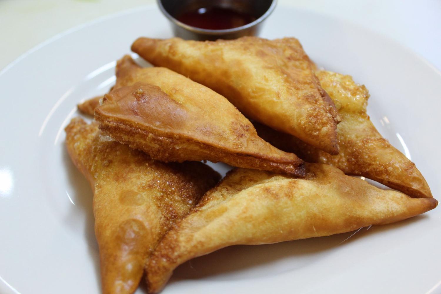 Cream cheese wonton at Lucky Dumpling House, a Chinese restaurant in Sacramento