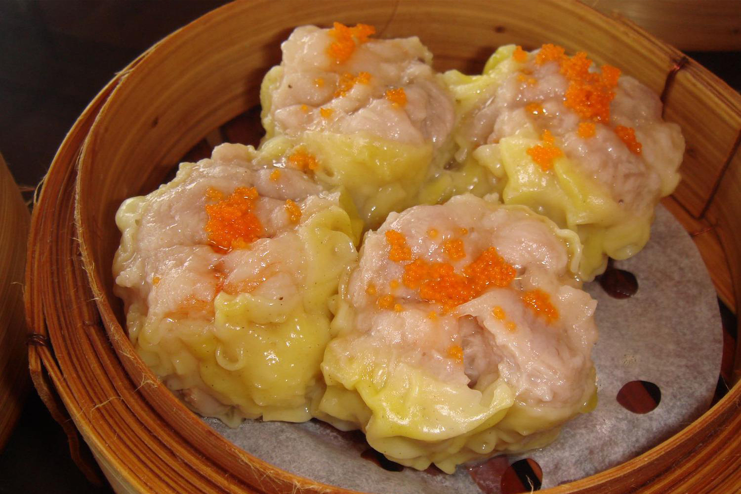 Sui-Mai at Lucky Dumpling House, a Chinese restaurant in Sacramento