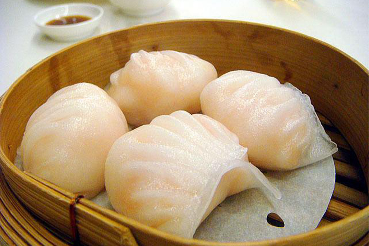 Har-Gow at Lucky Dumpling House, a Chinese restaurant in Sacramento