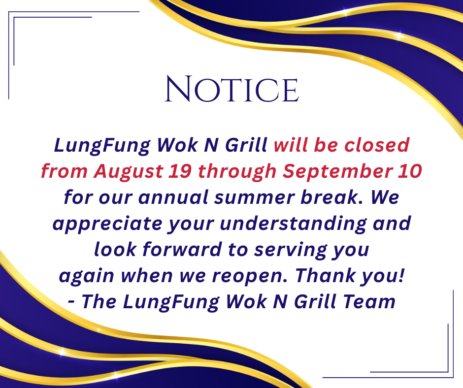 Notice of Special Operating Hours
