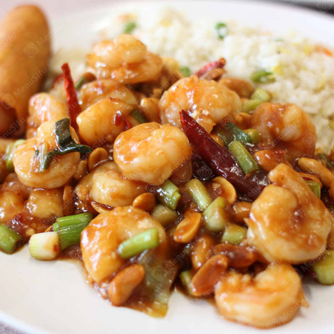 Kung Pao Shrimp at Magic Wok，a Chinese Restaurant in Fontana